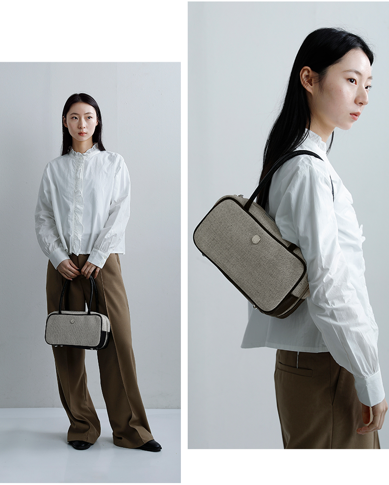 Bonfanti(ボンファンティ)パナマドラーロレザースクエアハンドルバッグ96-bon-530101