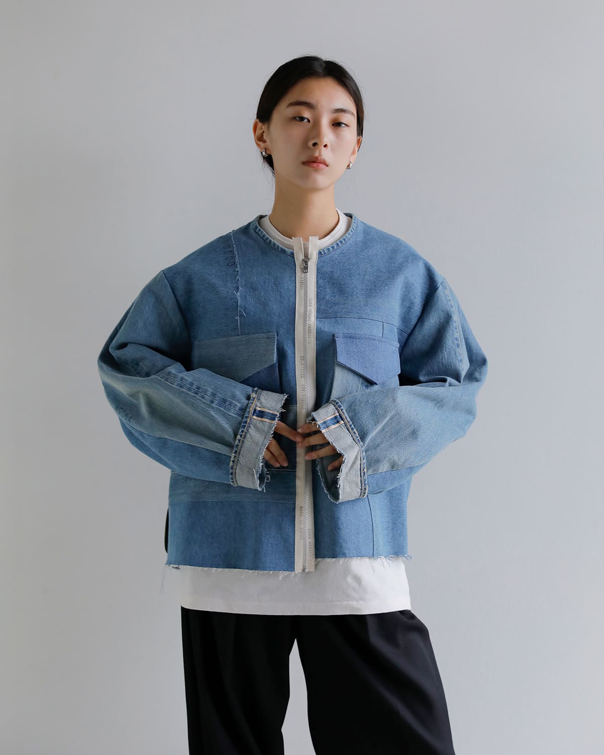 KURO(クロ)コットンリメイクデニムマーク2 ジャケット REMAKE DENIM MARK II JACKET 963118