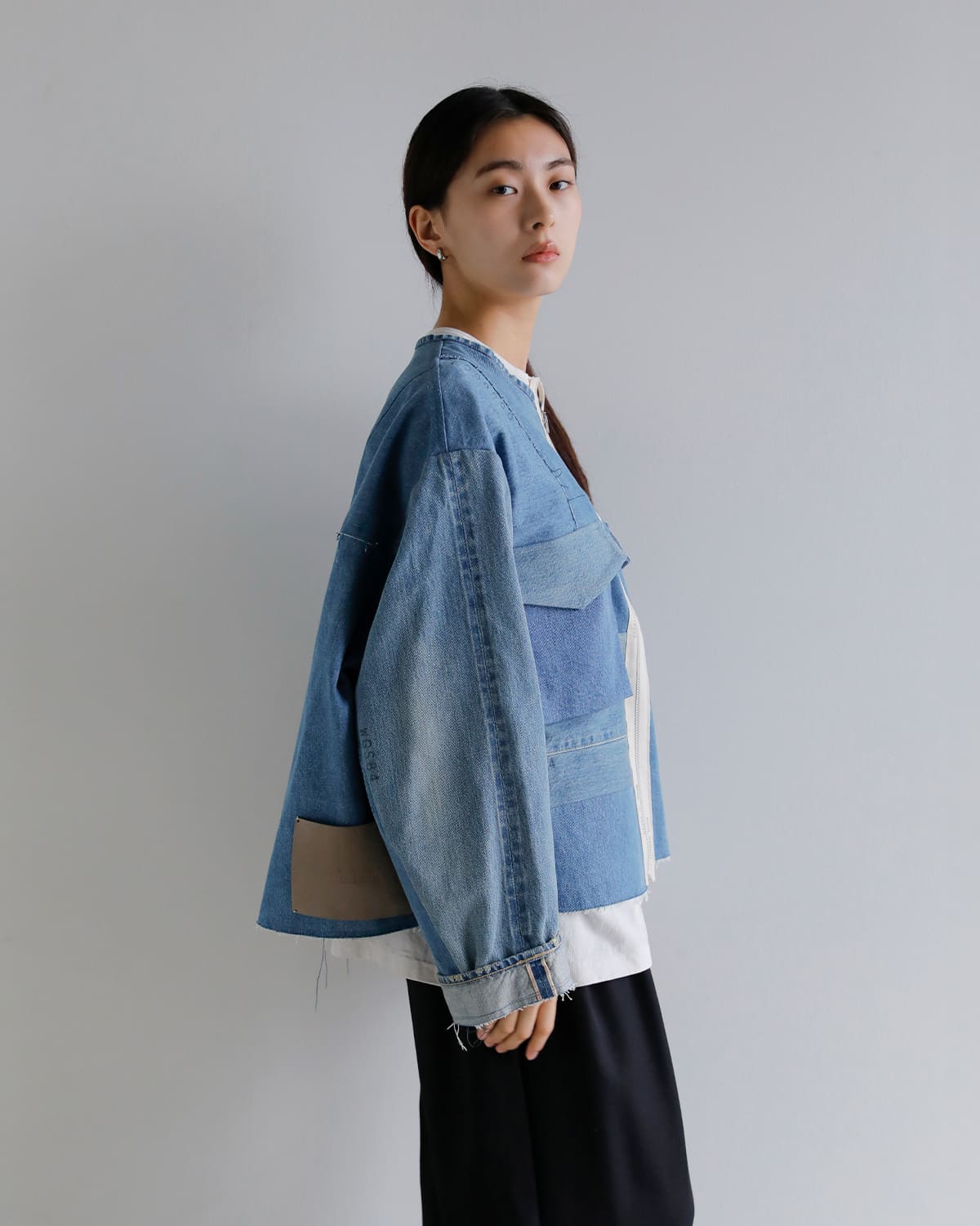 KURO(クロ)コットンリメイクデニムマーク2 ジャケット REMAKE DENIM MARK II JACKET 963118