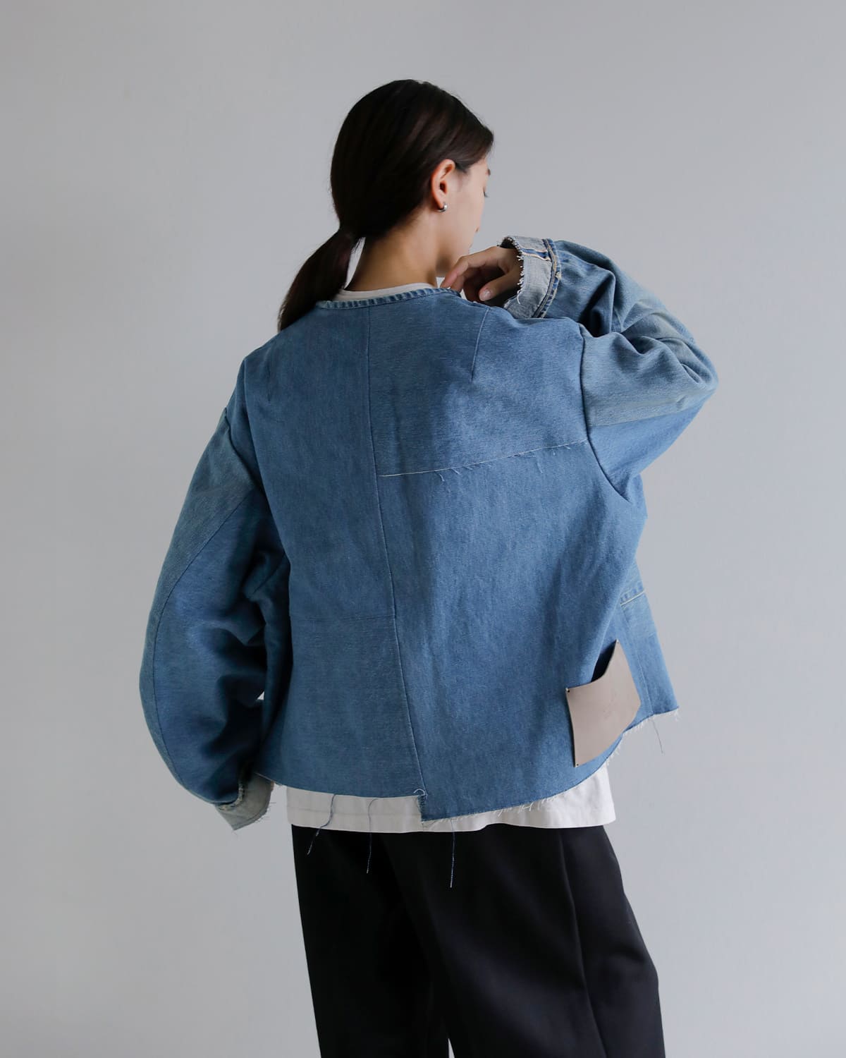 KURO(クロ)コットンリメイクデニムマーク2 ジャケット REMAKE DENIM MARK II JACKET 963118