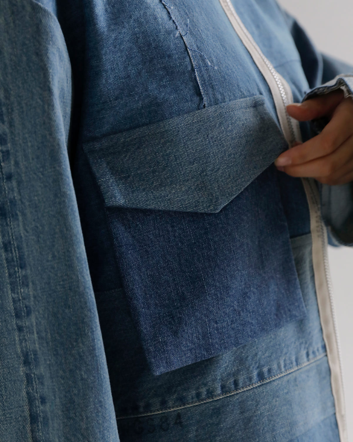 KURO(クロ)コットンリメイクデニムマーク2 ジャケット REMAKE DENIM MARK II JACKET 963118