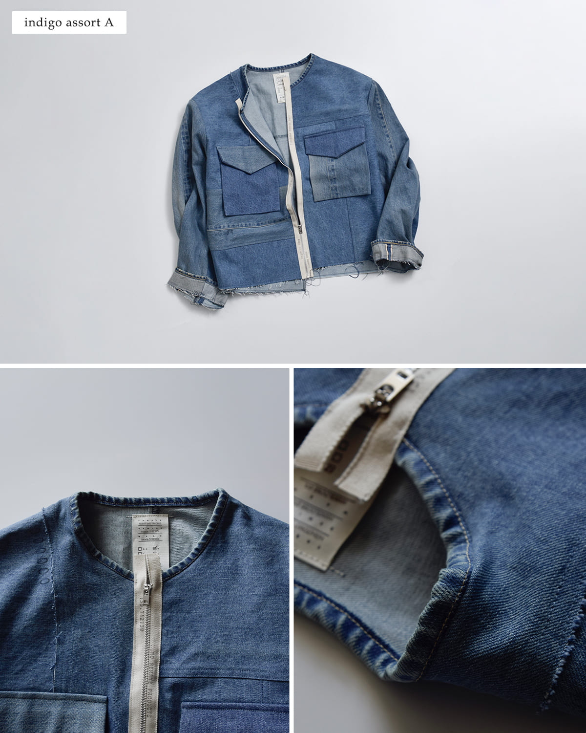 KURO(クロ)コットンリメイクデニムマーク2 ジャケット REMAKE DENIM MARK II JACKET 963118