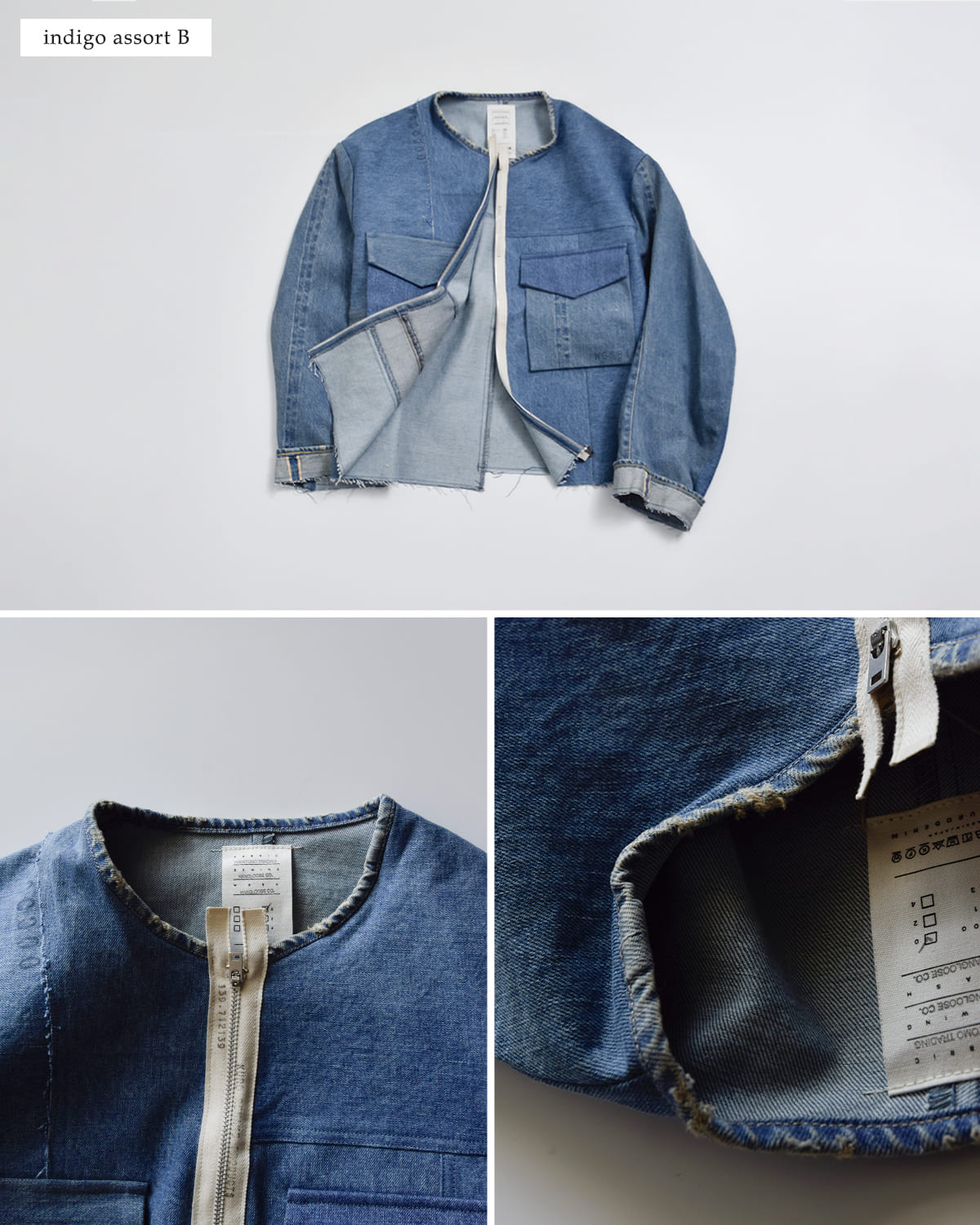 KURO(クロ)コットンリメイクデニムマーク2 ジャケット REMAKE DENIM MARK II JACKET 963118