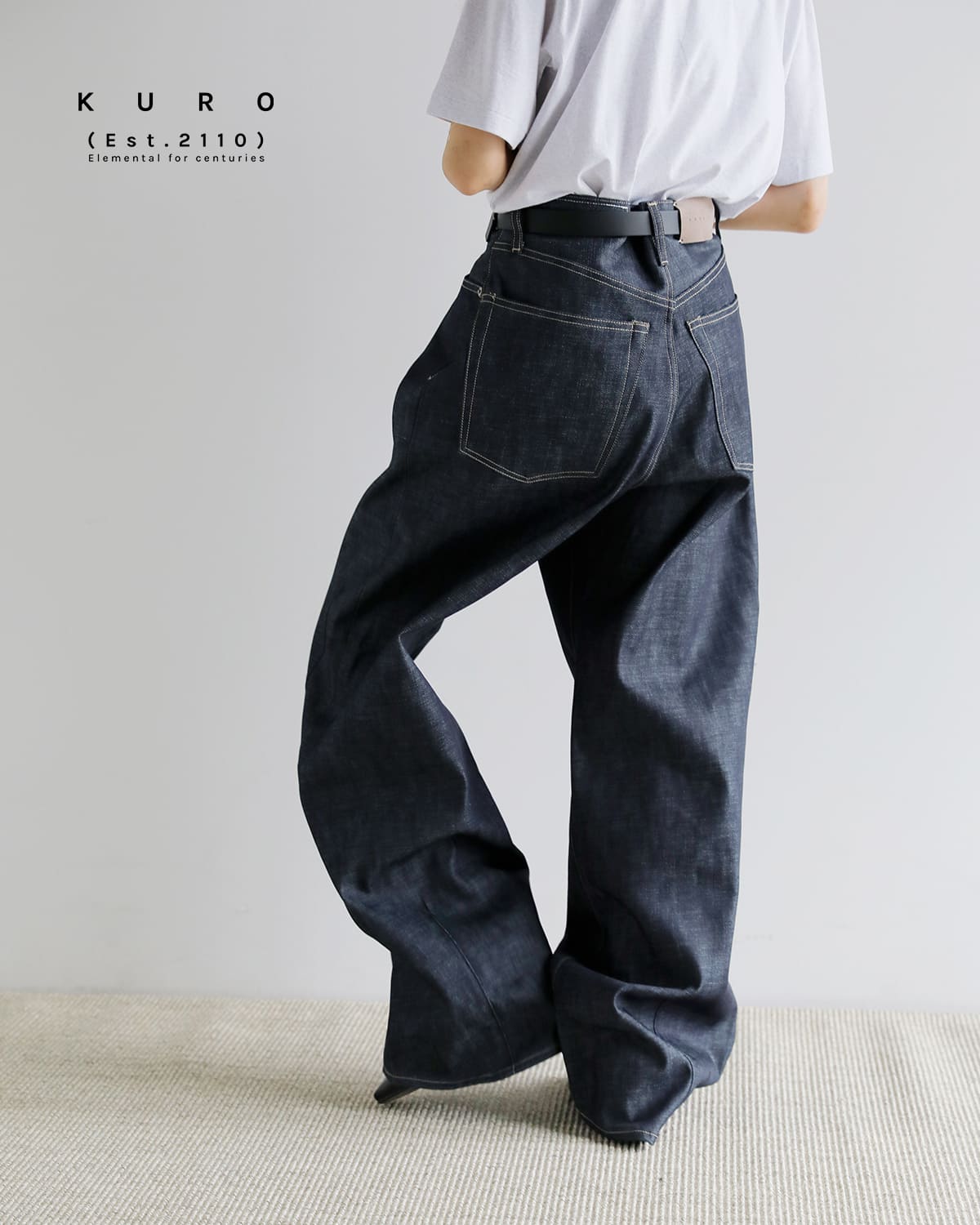 KURO(クロ)ストラクチャー デニム パンツ STRUCTURE964233