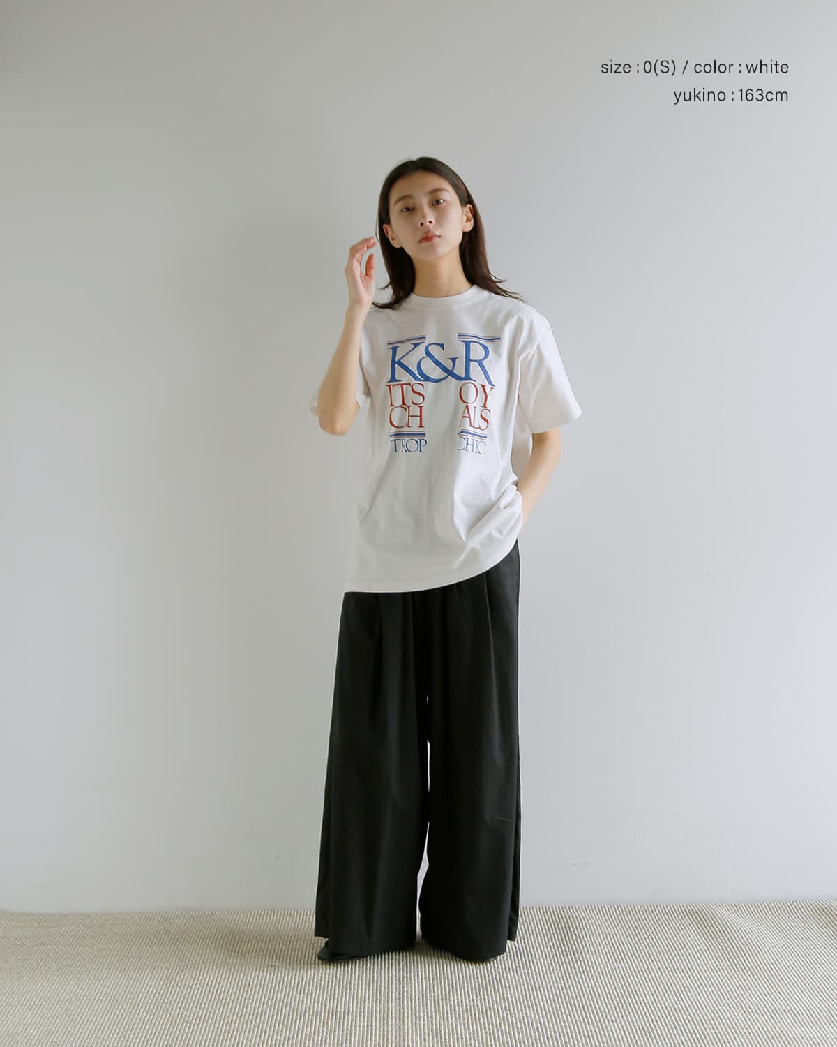 KURO(クロ)ラウンドシェイプダイプリント Tシャツ 17/- ROUND SHAPE DYED TEE K＆R-Kitsch＆Royals 964274