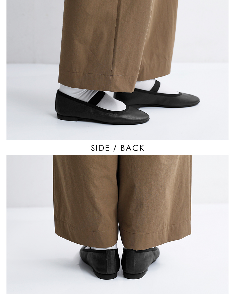 ATELIER 4.5(アトリエ4.5)シュリンクレザーワンストラップバレエシューズa-037