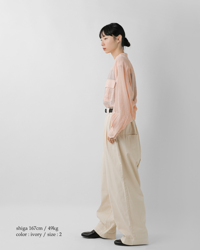 HARVESTY ハーベスティ デニム ワイド エッグパンツ a22601 レディース