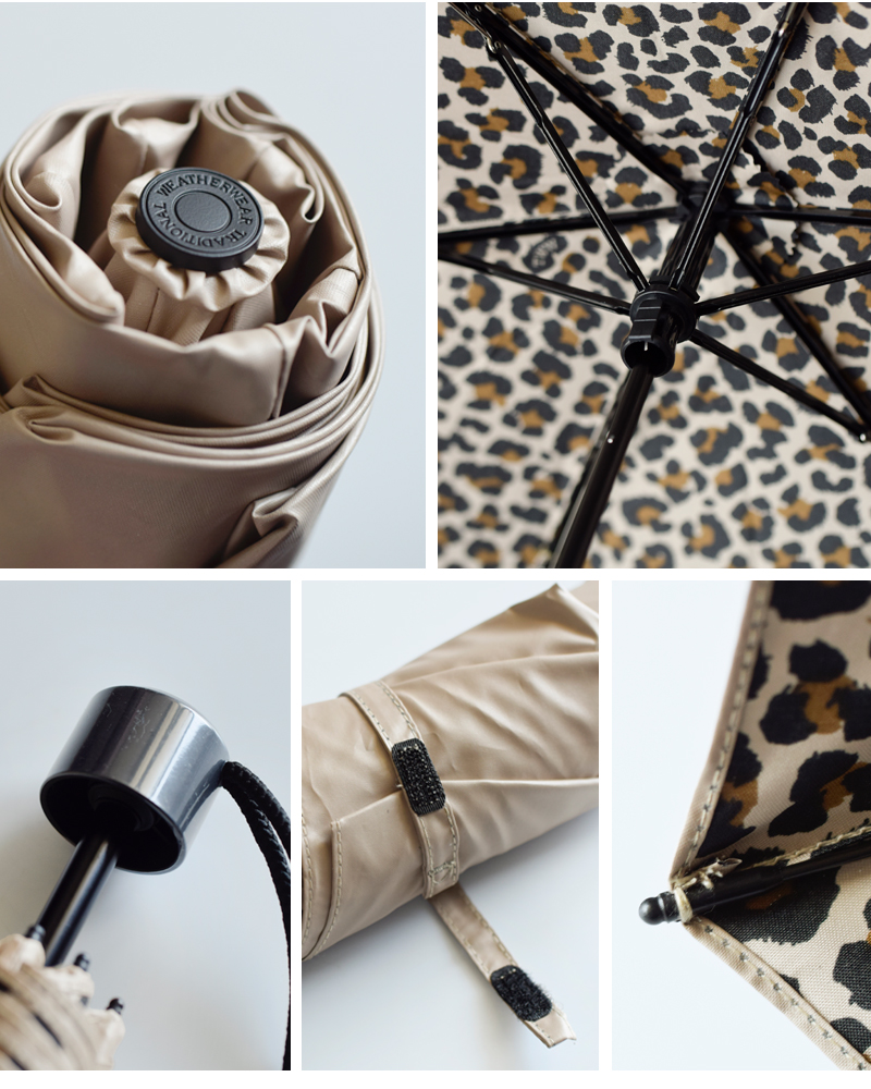 Traditional Weatherwear(トラディショナルウェザーウェア)レオパードプリントライトウエイト軽量折り畳み傘“LIGHTWEIGHTUMBRELLA”a251slggo0335ln-nl