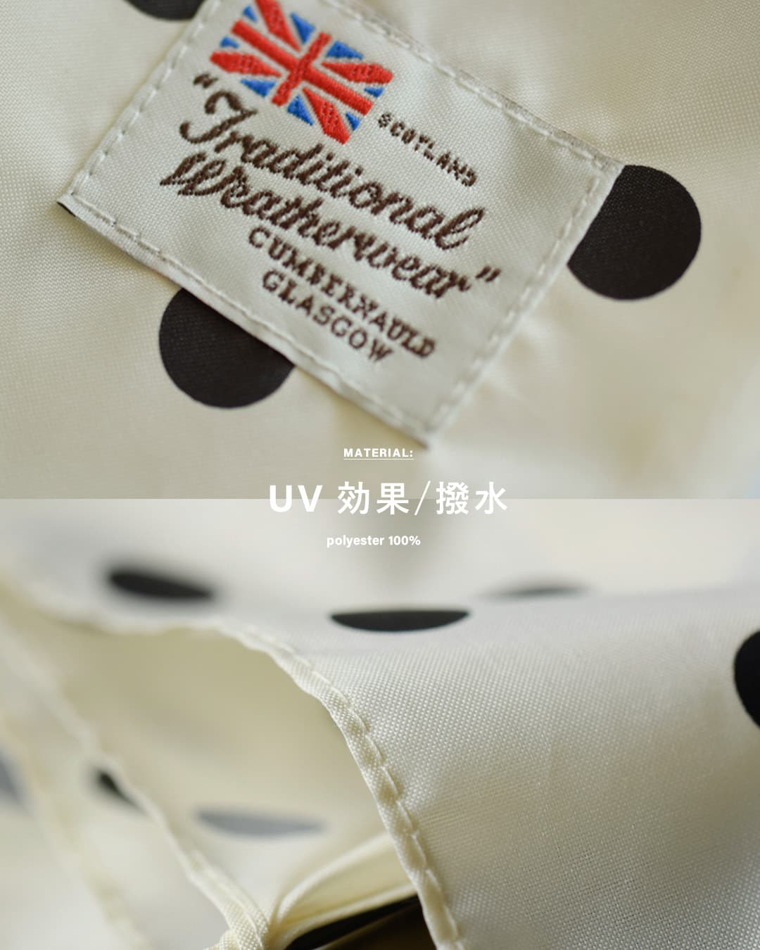 Traditional Weatherwearミニ バンブーハンドル 撥水 UVカット加工 晴雨兼用 折り畳み傘 “FOLDING BAMBOO MINI” a261slggo0259bu