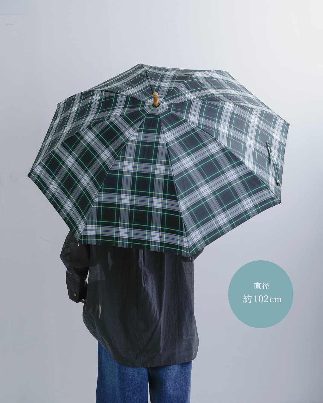 Traditional Weatherwear(トラディショナルウェザーウェア)ミニ バンブーハンドル 撥水 UVカット加工 晴雨兼用 長傘 “UMBRELLA BAMBOO LITE” a261slggo0260pe