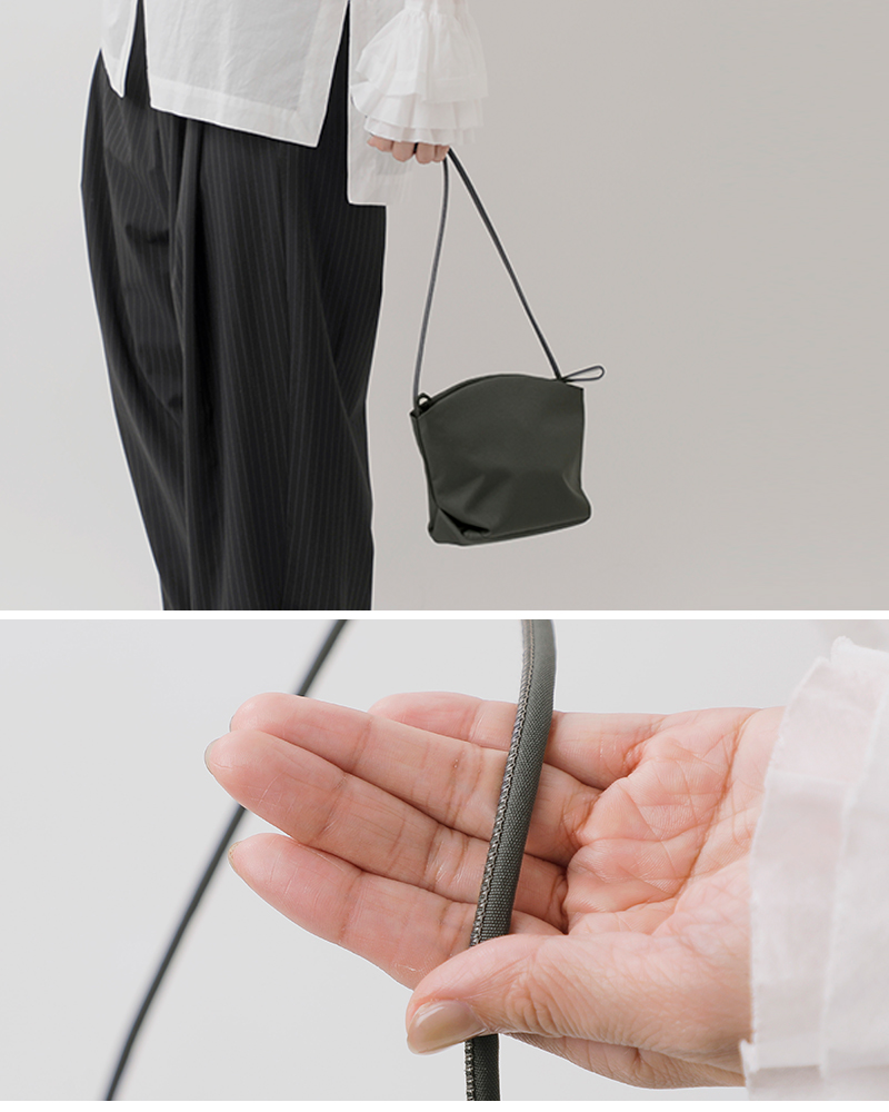 StitchandSew(スティッチアンドソー)コーデュラナイロンジップショルダーミニバッグa305d