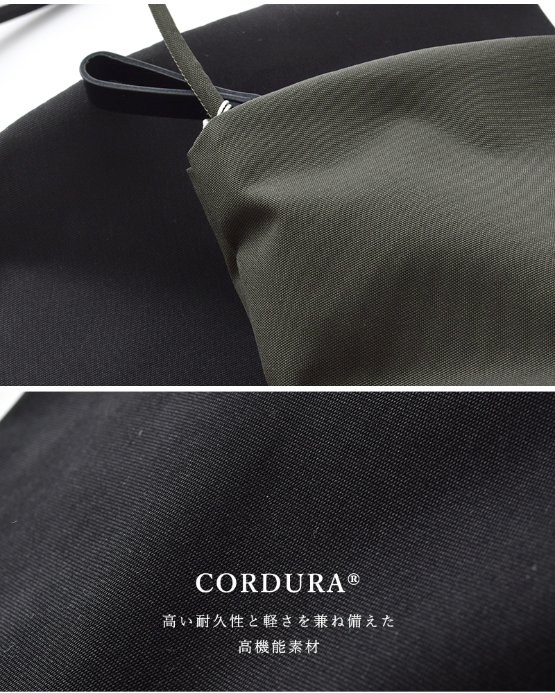 StitchandSew(スティッチアンドソー)コーデュラナイロンジップショルダーミニバッグa305d