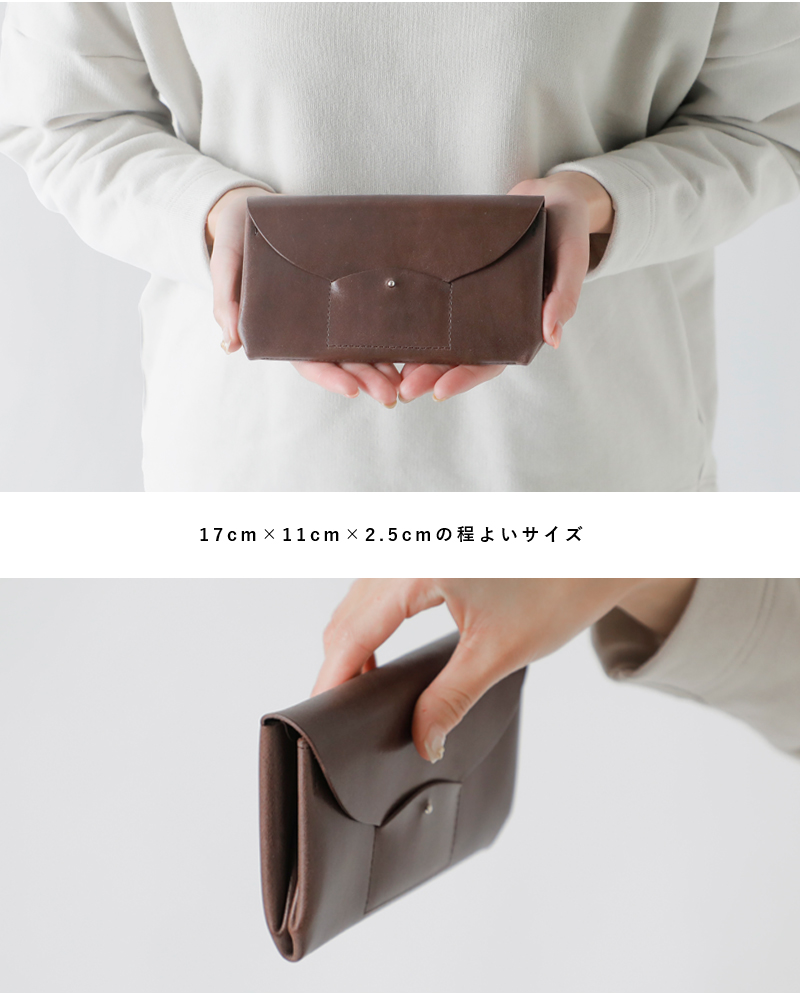 iroseカウレザーロングウォレット“RICRAC” acc-r01