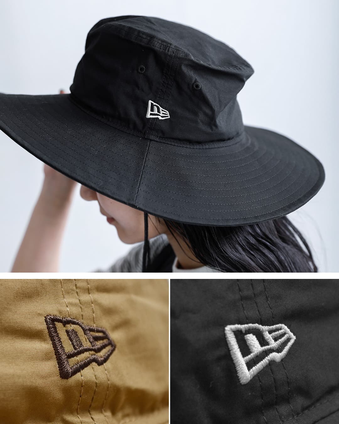 NEW ERAアドベンチャーライト ワイドブリム タイプライター ハット adv-wb-tw