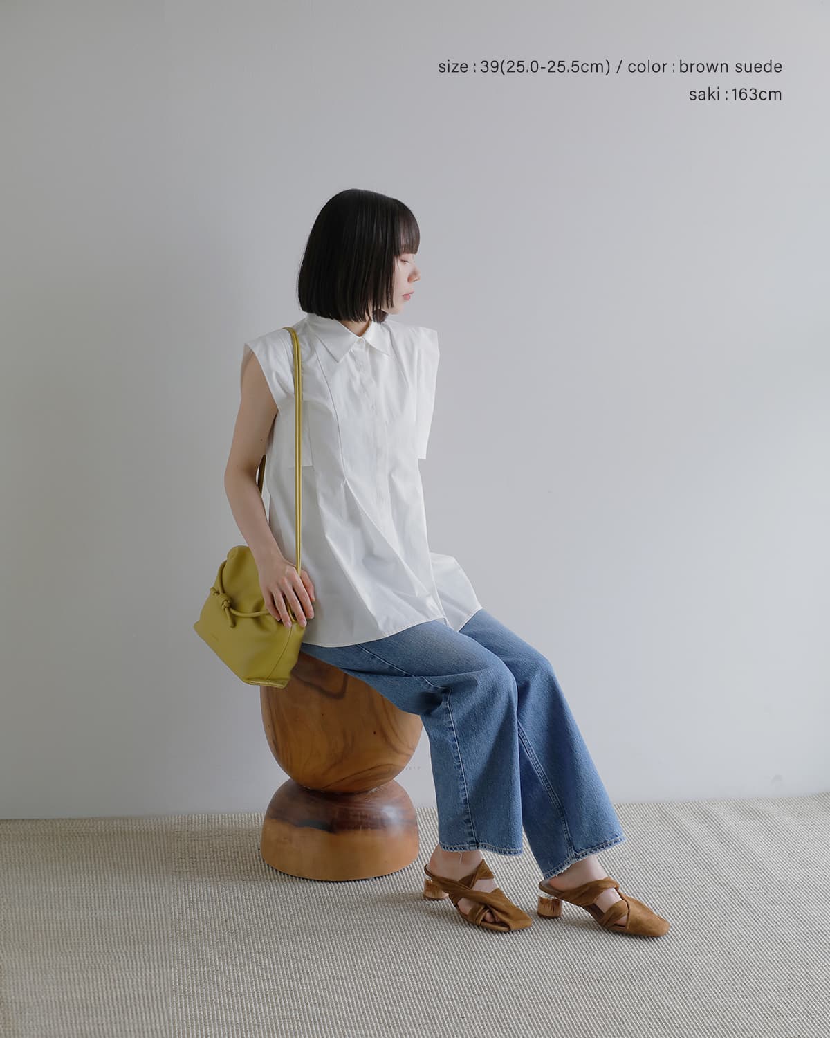 ALM.(アルム)スクエアトゥレザー ミュール  “MARIA LEATHER MULES” al125