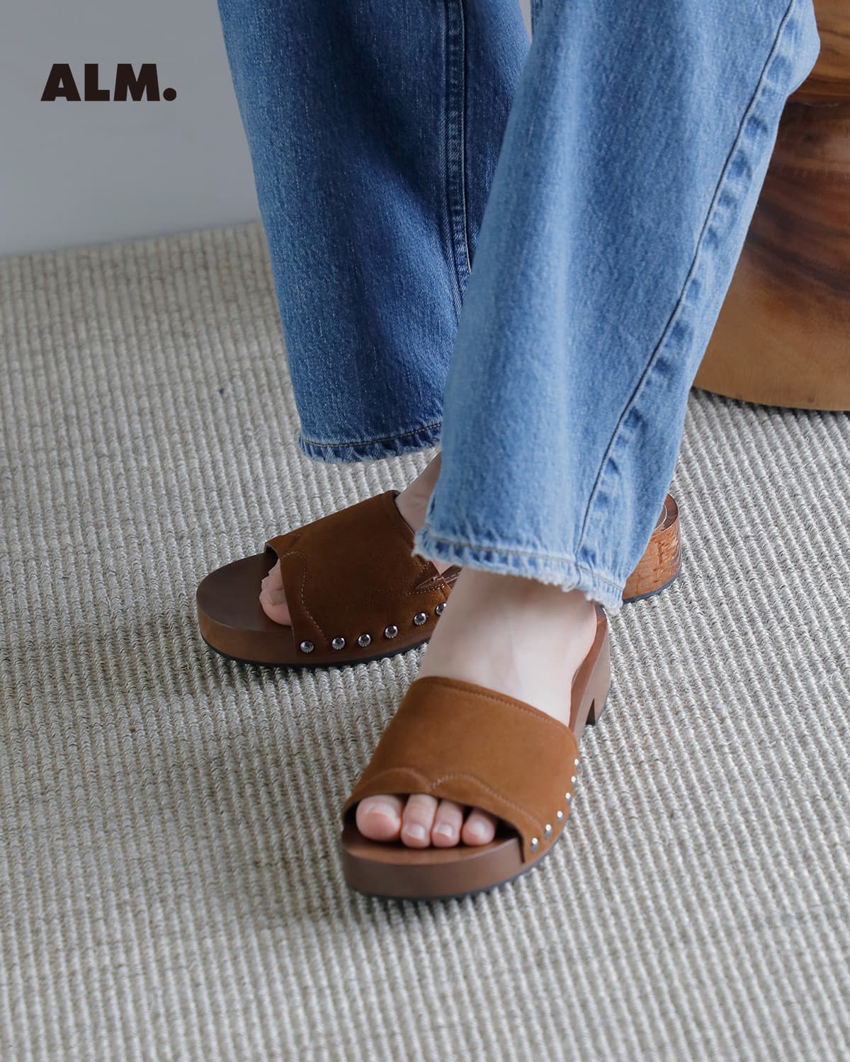 ALM.(アルム)カウレザー クロッグ サンダル “CHIARA LEATHER SANDALS”al131