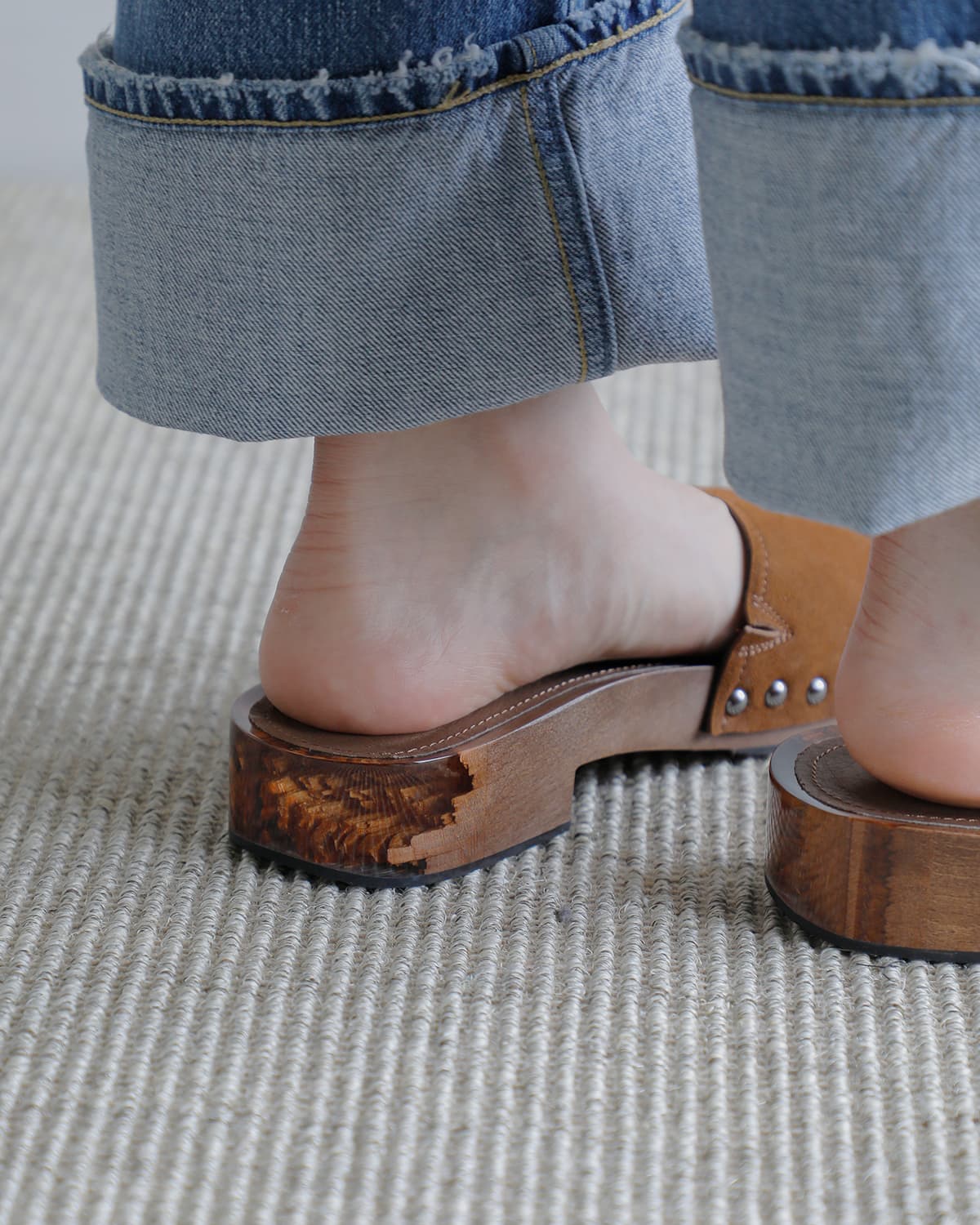 ALM.(アルム)カウレザー クロッグサンダル  “CHIARA LEATHER SANDALS” al131
