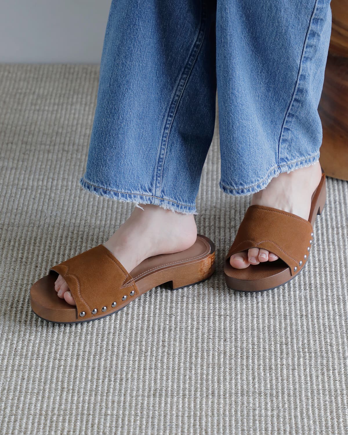 ALM.(アルム)カウレザー クロッグサンダル  “CHIARA LEATHER SANDALS” al131