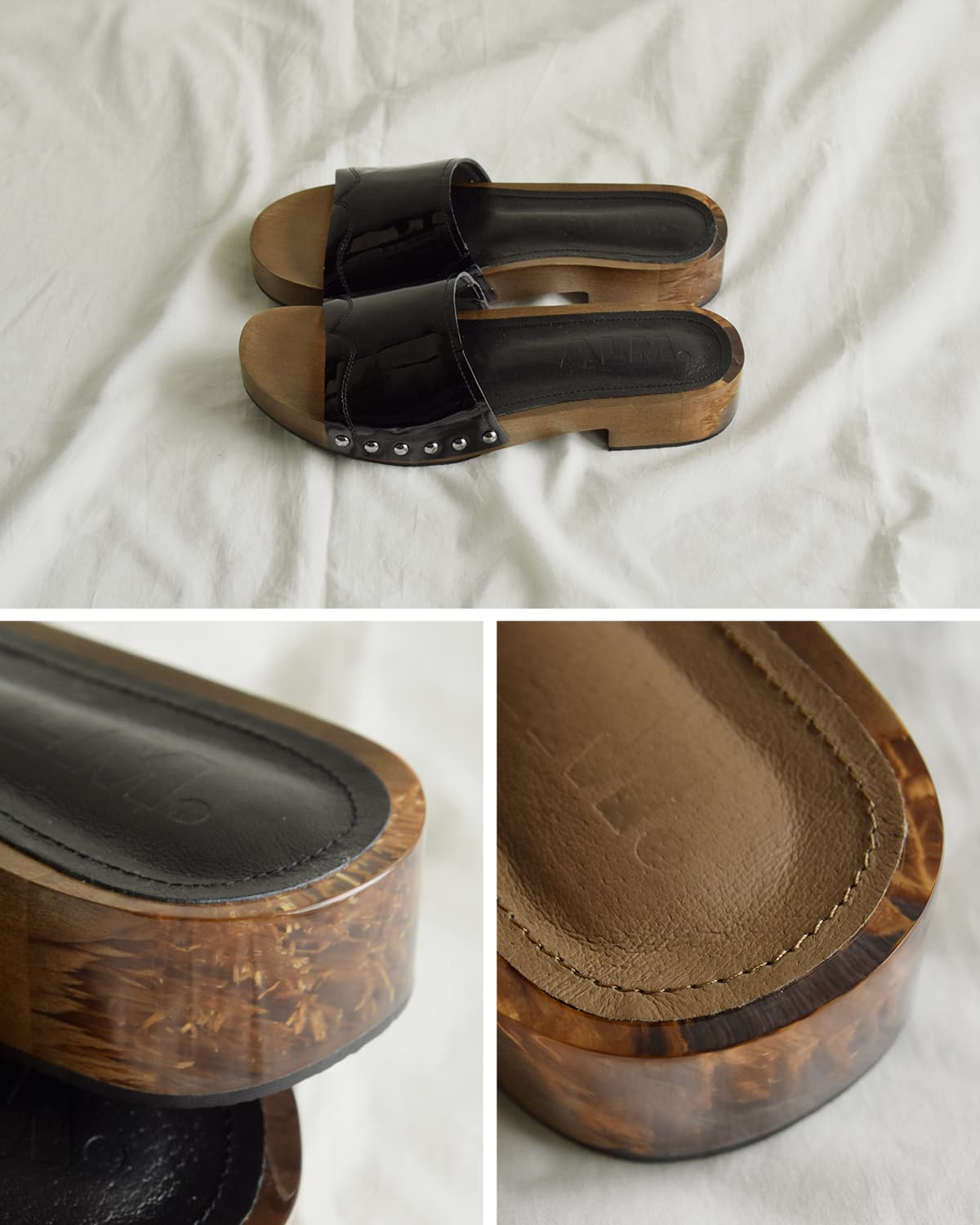ALM.(アルム)カウレザー クロッグサンダル  “CHIARA LEATHER SANDALS” al131