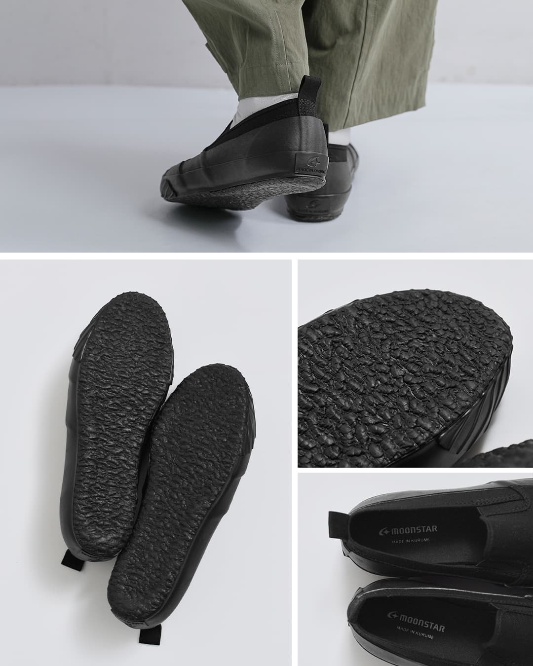 Moonstar(ムーンスター)キャンバス×ラバー スリッポン シューズ ALW SLIP-ON alw-slip-on