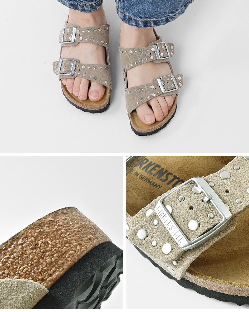 BIRKENSTOCK(ビルケンシュトック)アリゾナリベットスエードレザーナローサンダル“ArizonaRivet”arizona-rivet