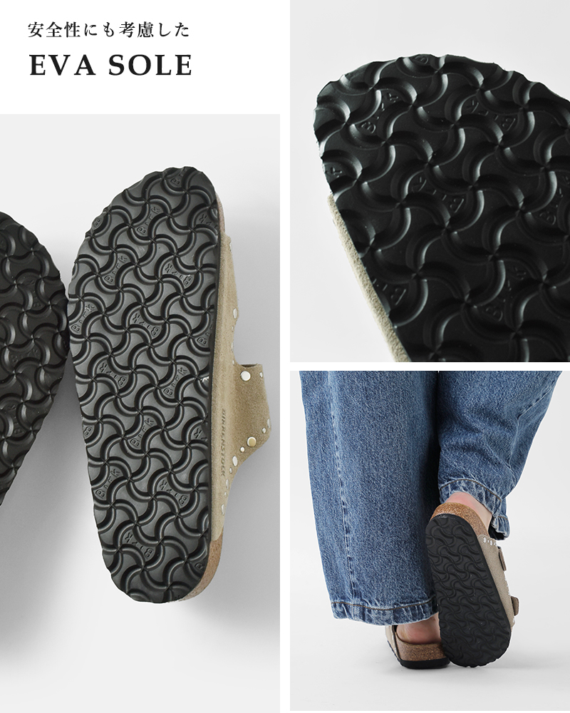 BIRKENSTOCK(ビルケンシュトック)アリゾナリベットスエードレザーナローサンダル“ArizonaRivet”arizona-rivet