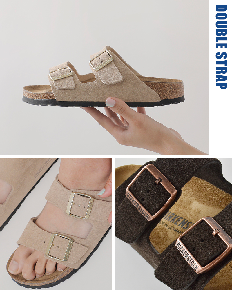 BIRKENSTOCK(ビルケンシュトック)アリゾナスエードレザーナローサンダル“Arizona”arizona-same1