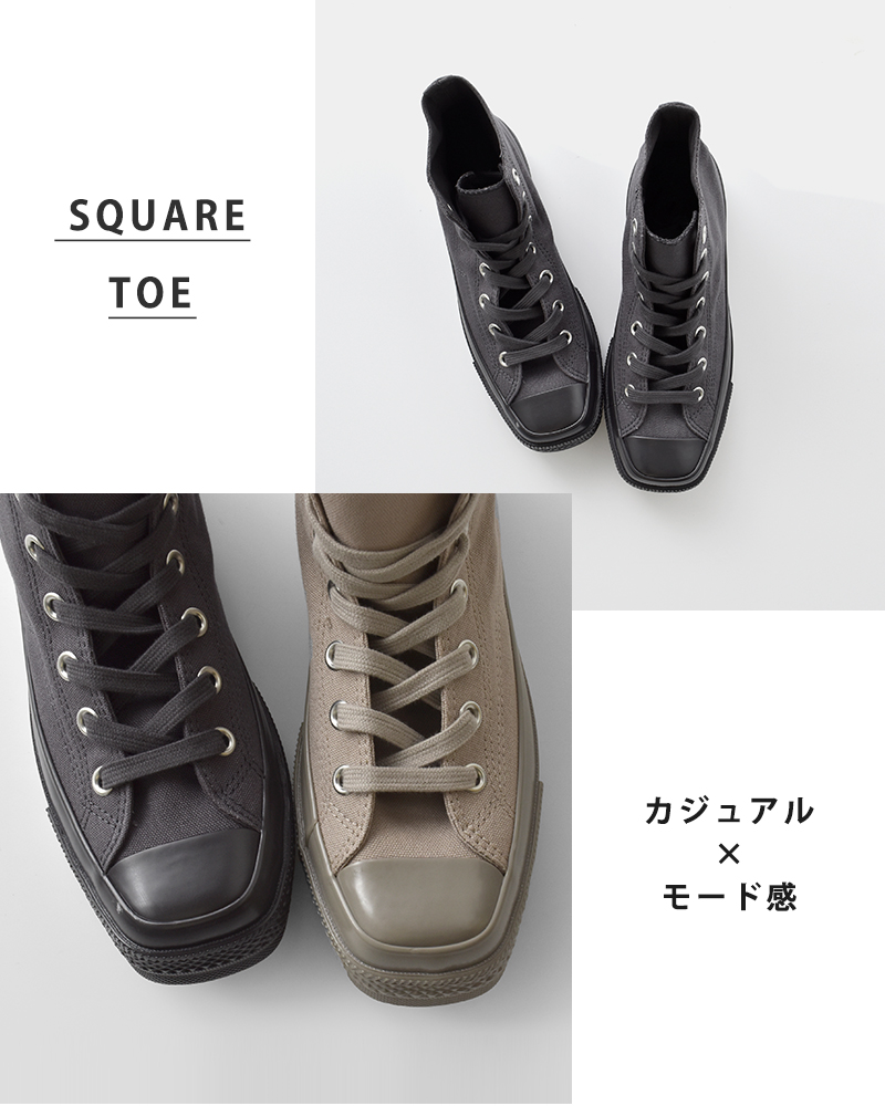 CONVERSE(コンバース)オールスタースクエアトゥHIスニーカーas-sq-toe-hi