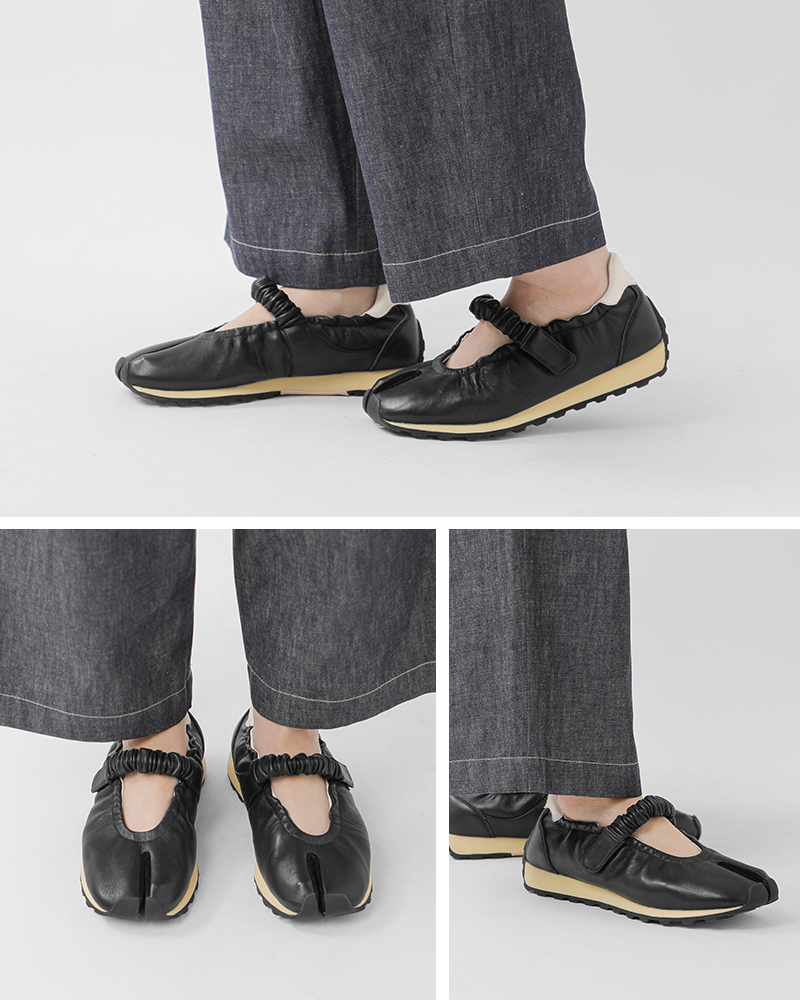 FOOT INDUSTRY(フットインダストリー)レザーワンストラップタビシューズawc504