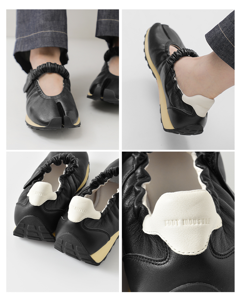 FOOT INDUSTRY(フットインダストリー)レザーワンストラップタビシューズawc504