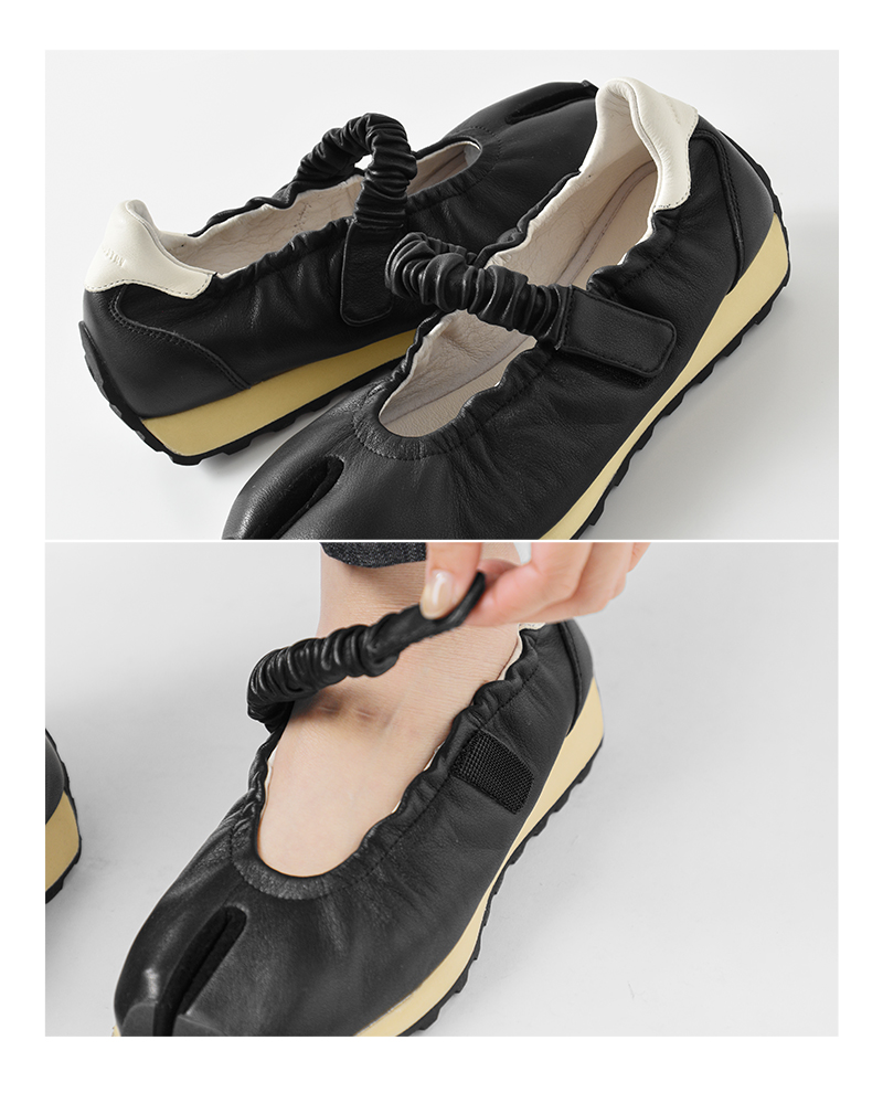 FOOT INDUSTRY(フットインダストリー)レザーワンストラップタビシューズawc504