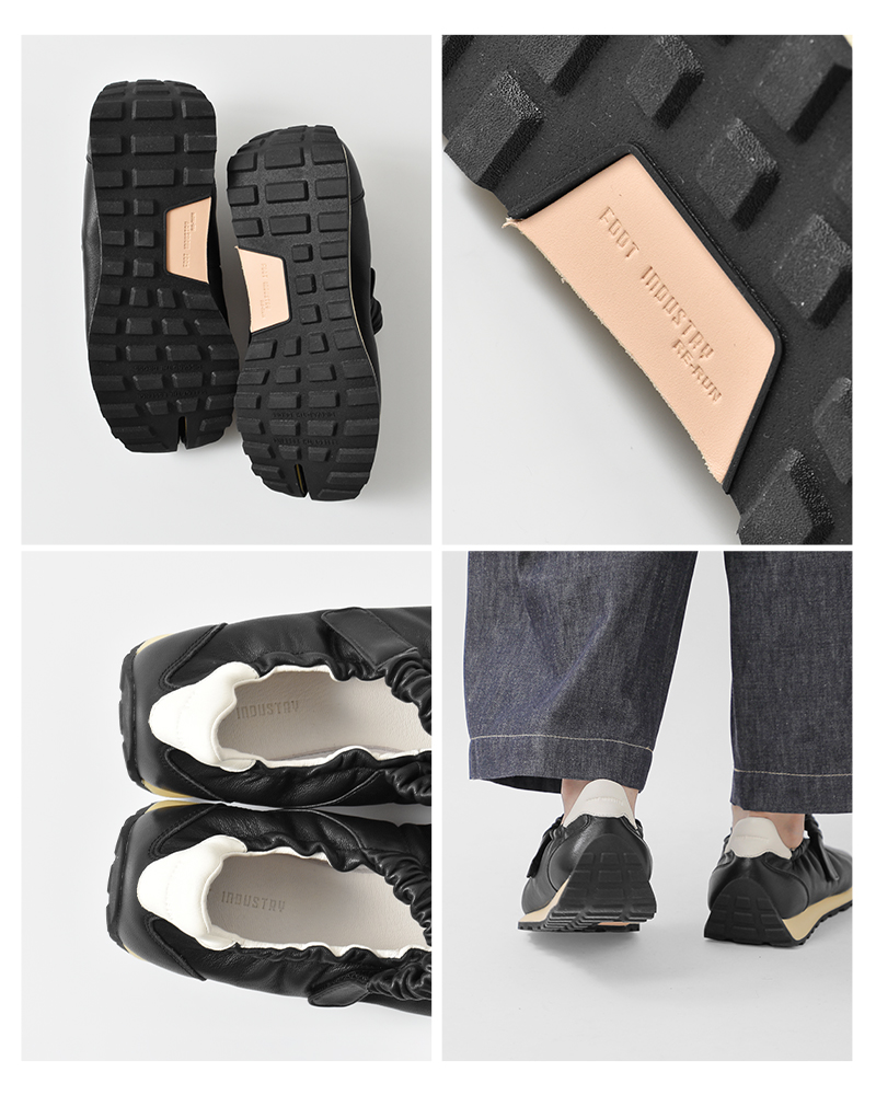 FOOT INDUSTRY(フットインダストリー)レザーワンストラップタビシューズawc504