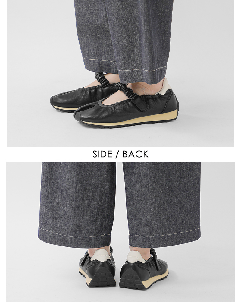 FOOT INDUSTRY(フットインダストリー)レザーワンストラップタビシューズawc504