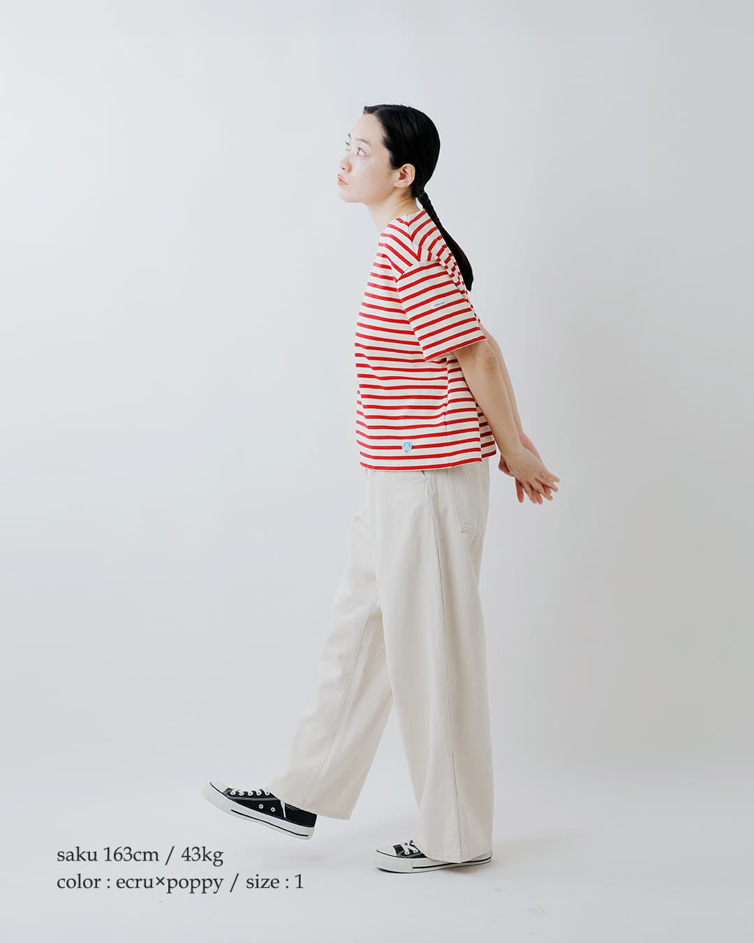 ORCIVALコットンロード クルーネック 半袖 Tシャツ b258-26ss