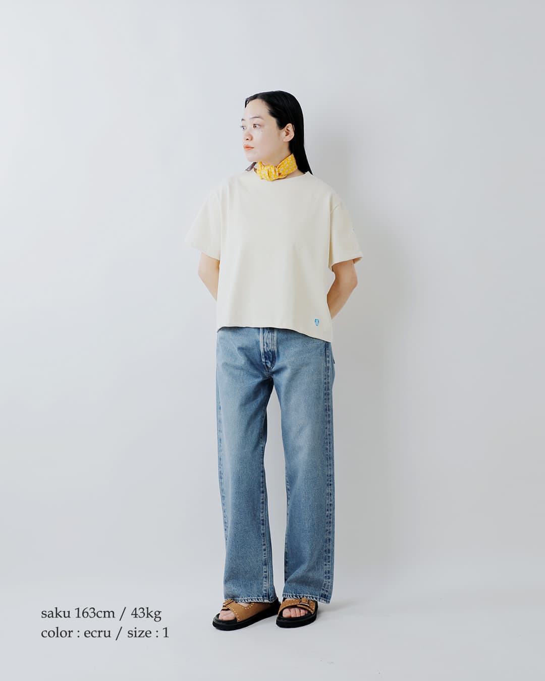 ORCIVALコットンロード クルーネック 半袖 Tシャツ b258-26ss