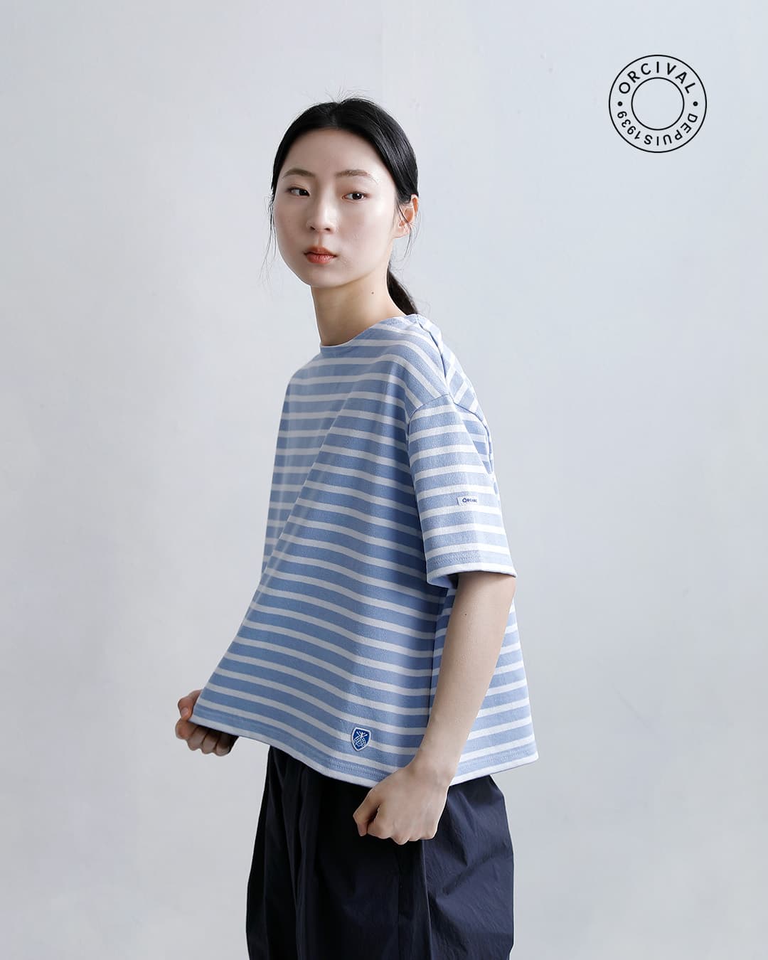 ORCIVALコットンロード クルーネック 半袖 Tシャツ b258-26ss