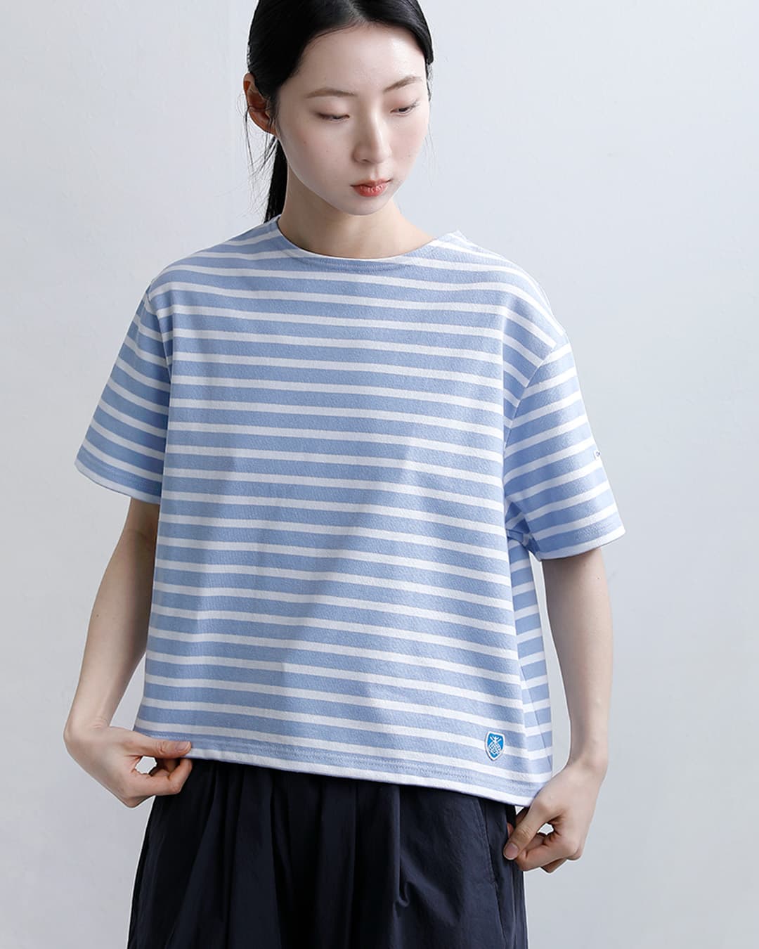 ORCIVALコットンロード クルーネック 半袖 Tシャツ b258-26ss