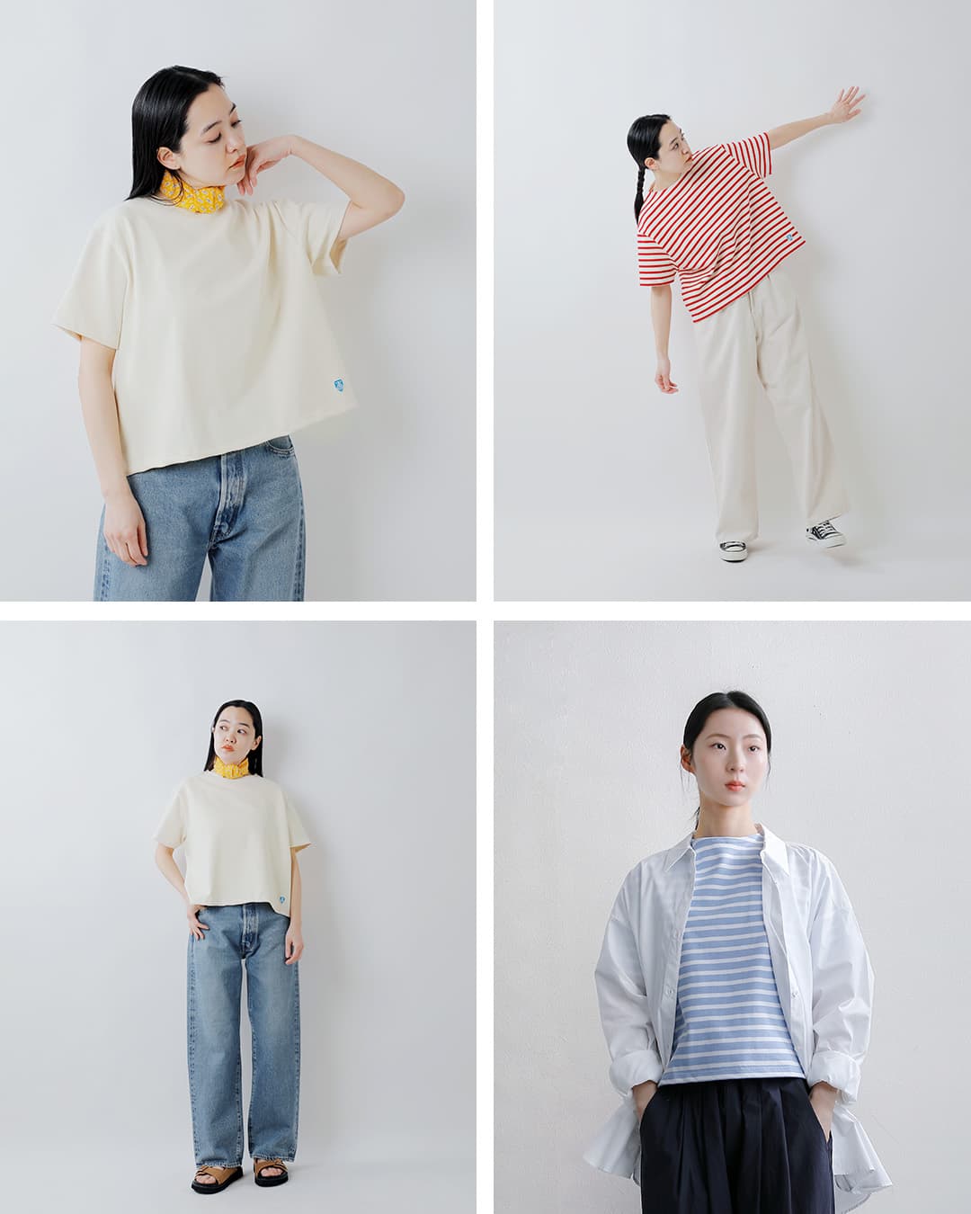 ORCIVALコットンロード クルーネック 半袖 Tシャツ b258-26ss