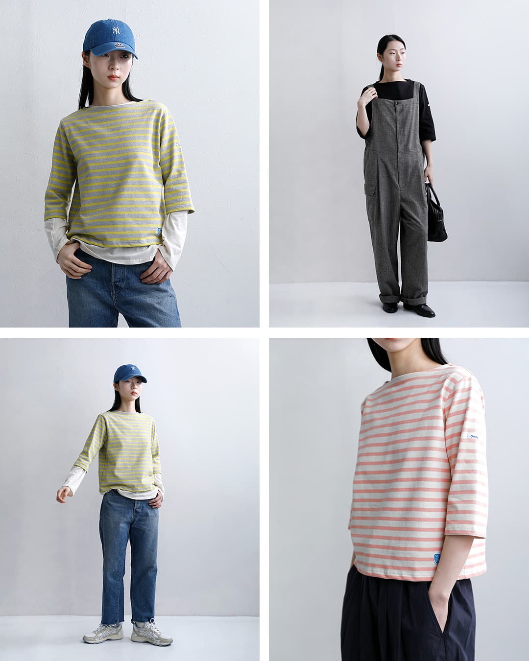 ORCIVALコットンロード ショートレングス ボートネック 半袖 Tシャツ