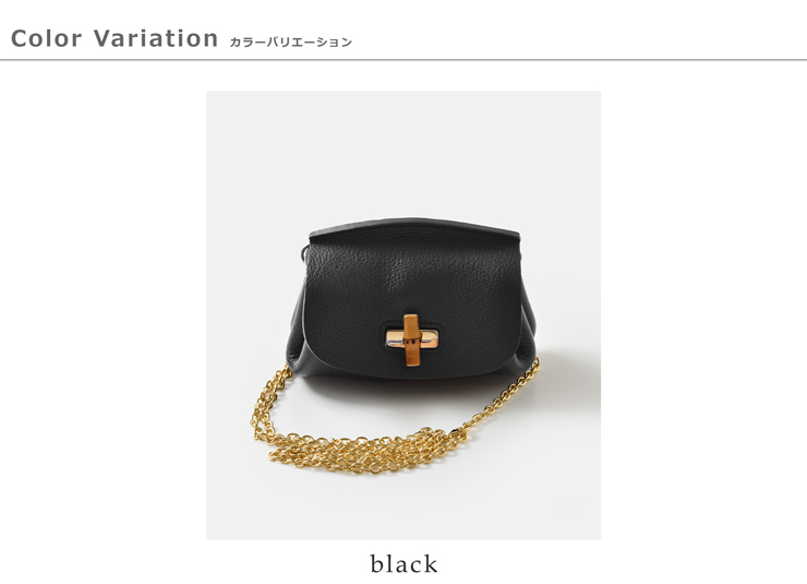 POMTATA(ポンタタ)カウレザーバンブーウォレットショルダーバッグBAMBWALLETSHOULDERbamb-wallet-sh