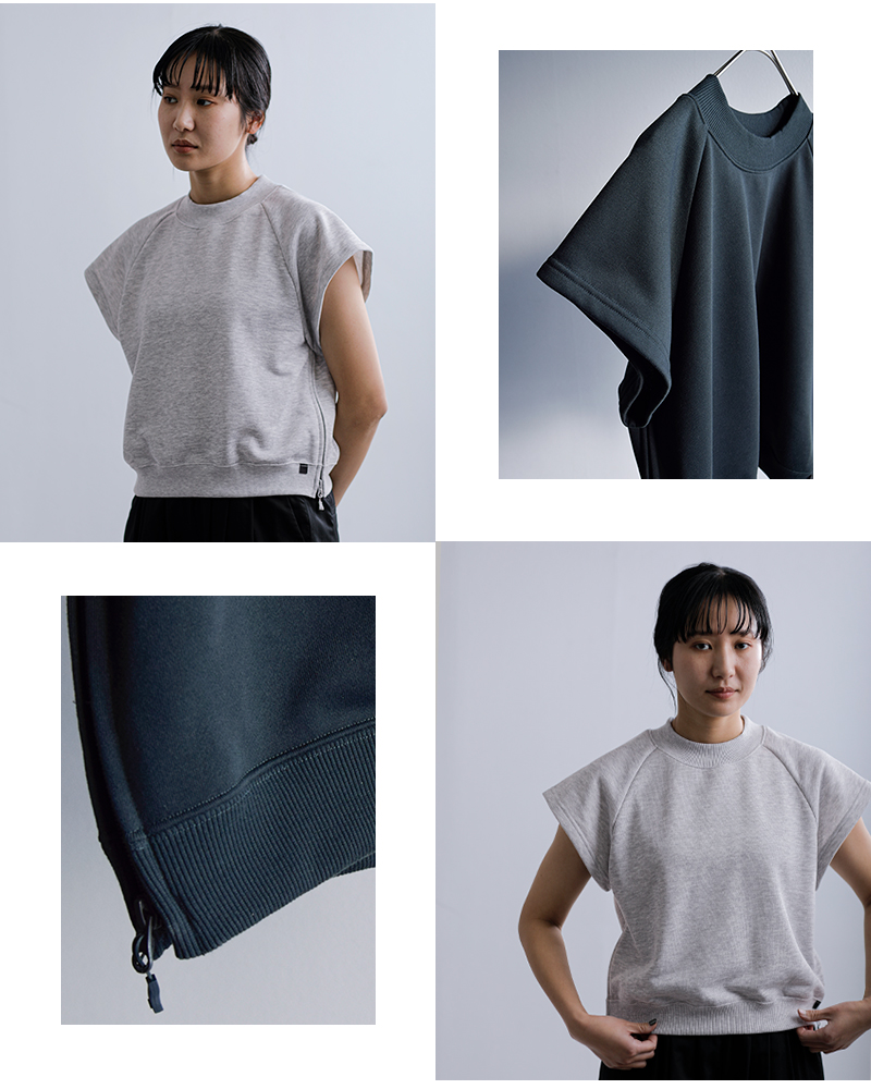 DAIWA PIER39(ダイワピア39)テックモックネック半袖スウェットシャツWsTECHSWEATMOCKNECKbe-53026l