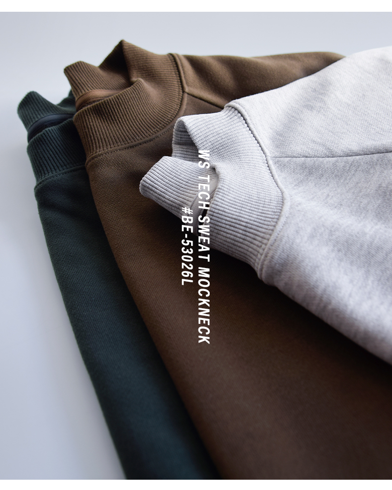 DAIWA PIER39(ダイワピア39)テックモックネック半袖スウェットシャツWsTECHSWEATMOCKNECKbe-53026l