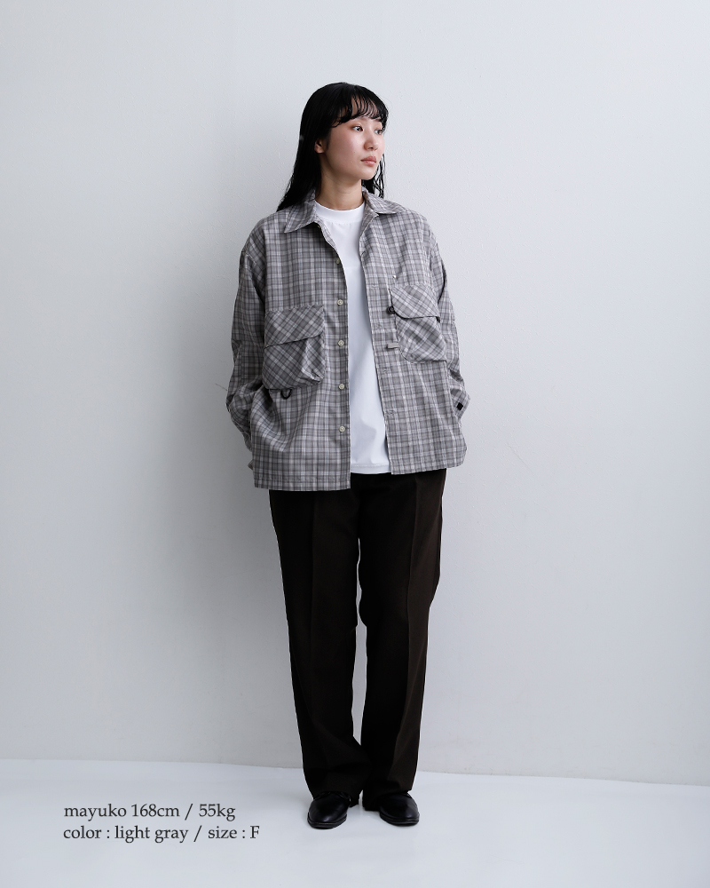 DAIWA PIER39�e�b�N �X�|�[�c �O�����`�F�b�N �����V���c Ws TECH SPORTS OPEN COLLAR SHIRT L/S GREN PLAID be-82026l