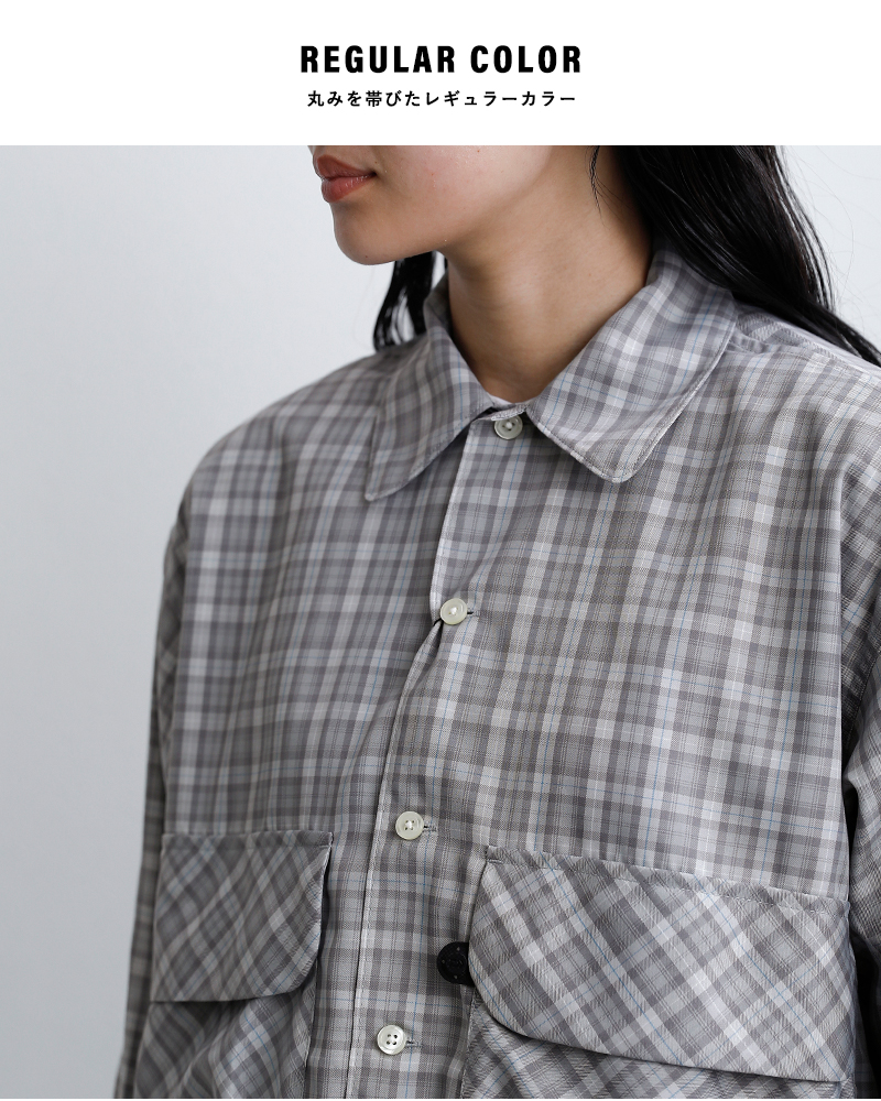 DAIWA PIER39�e�b�N �X�|�[�c �O�����`�F�b�N �����V���c Ws TECH SPORTS OPEN COLLAR SHIRT L/S GREN PLAID be-82026l
