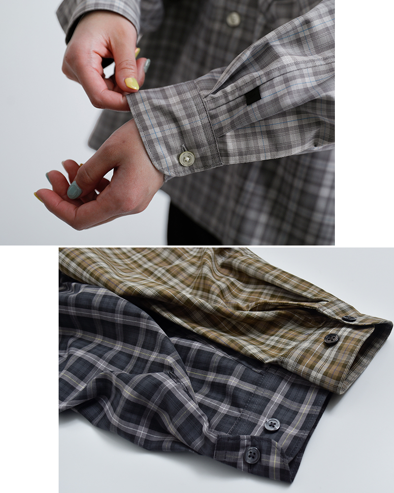 DAIWA PIER39�e�b�N �X�|�[�c �O�����`�F�b�N �����V���c Ws TECH SPORTS OPEN COLLAR SHIRT L/S GREN PLAID be-82026l