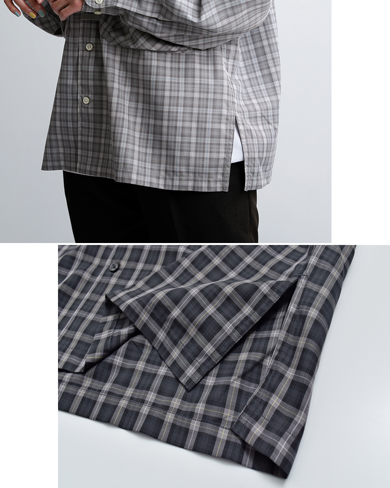 DAIWA PIER39�e�b�N �X�|�[�c �O�����`�F�b�N �����V���c Ws TECH SPORTS OPEN COLLAR SHIRT L/S GREN PLAID be-82026l