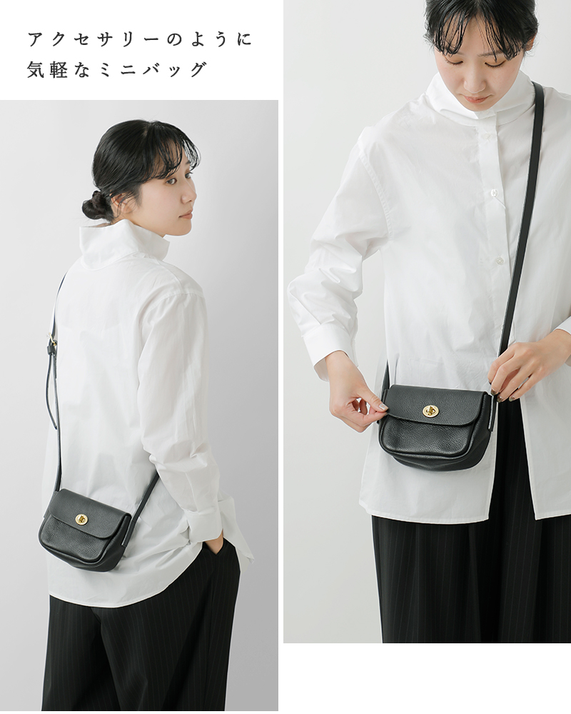 Mimi(ミミ)グレイニーベジタブルタンニンレザーショルダーバッグ“Betty”betty