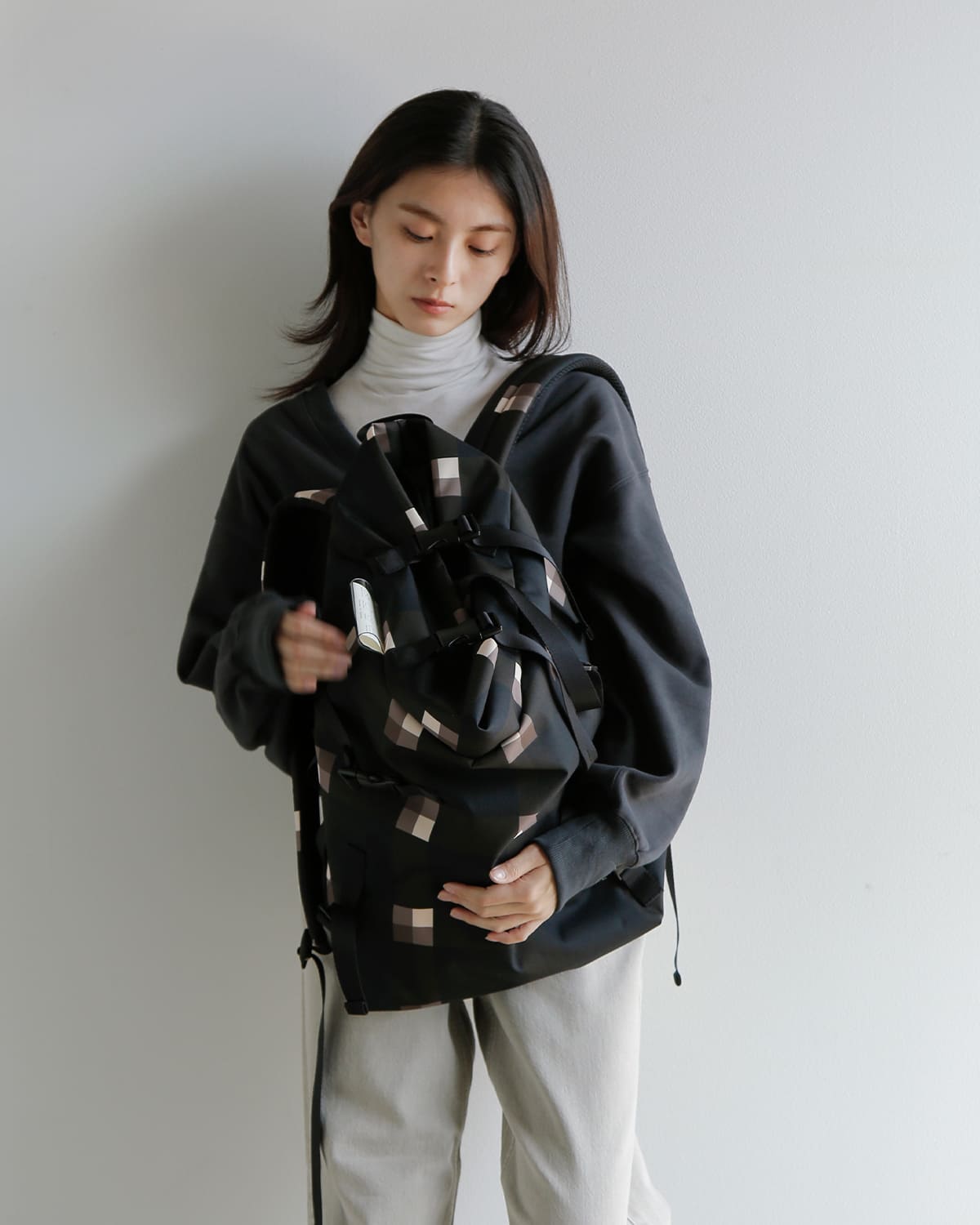 macromauro(マクロマウロ)ビッグチェックカオススモールバックパック  “BIG CHECK KAOS SMALL” big-ck-kaos-s