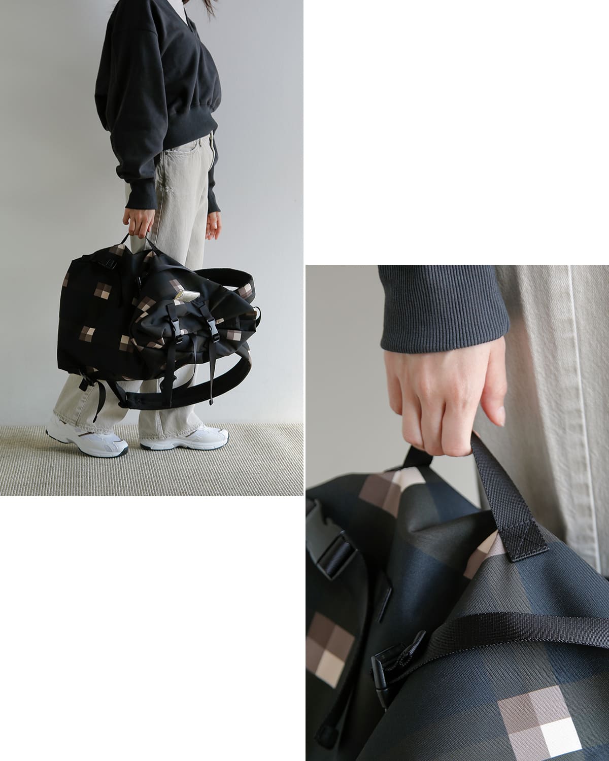 macromauro(マクロマウロ)ビッグチェックカオススモールバックパック  “BIG CHECK KAOS SMALL” big-ck-kaos-s