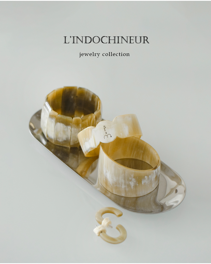 LINDOCHINEUR(ランドシヌール)ハンドメイドホーンピアスbjx779-2a